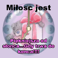 Zegar z me to you dla zakochanych